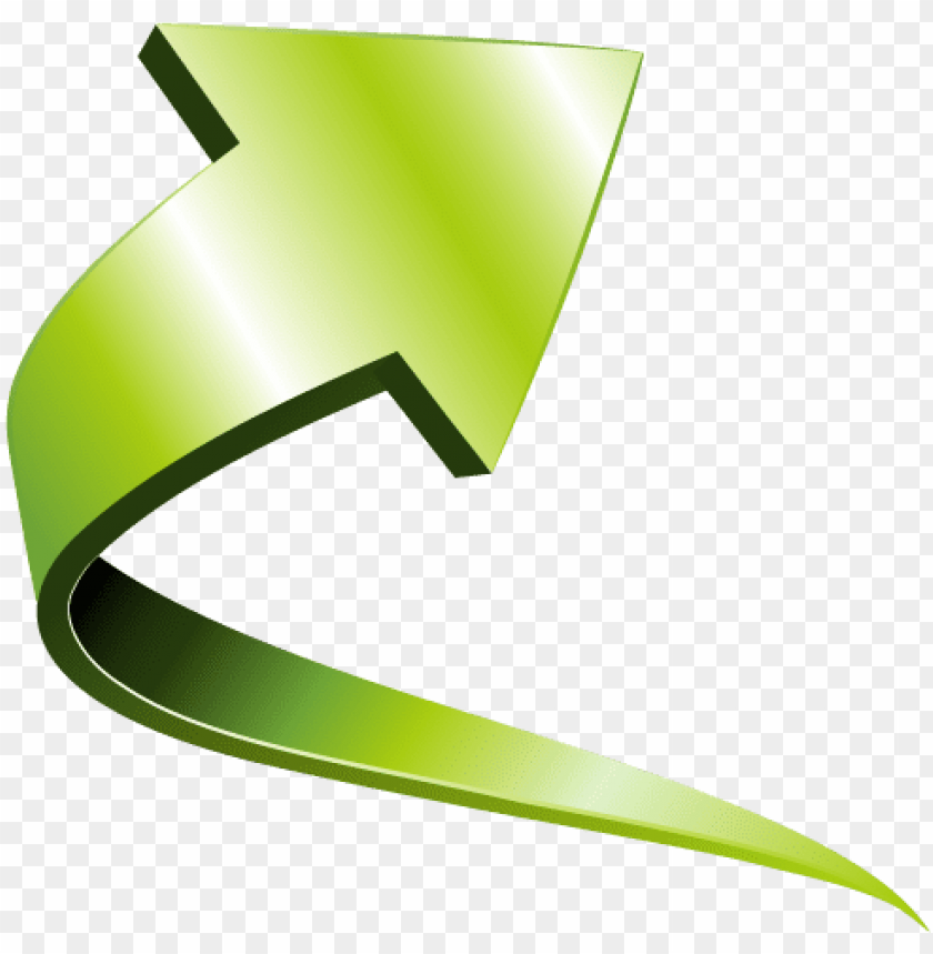 Free download | HD PNG 3d green curved arrow png PNG transparent with ...