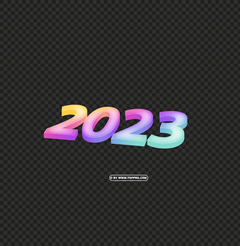 Free download | HD PNG 3d neon text effect 2023 png - Image ID 487976 ...