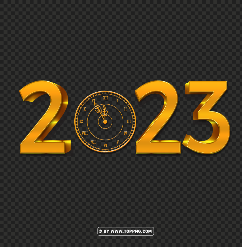 Free download | HD PNG 3d new years 2023 gold eve countdown clock png ...