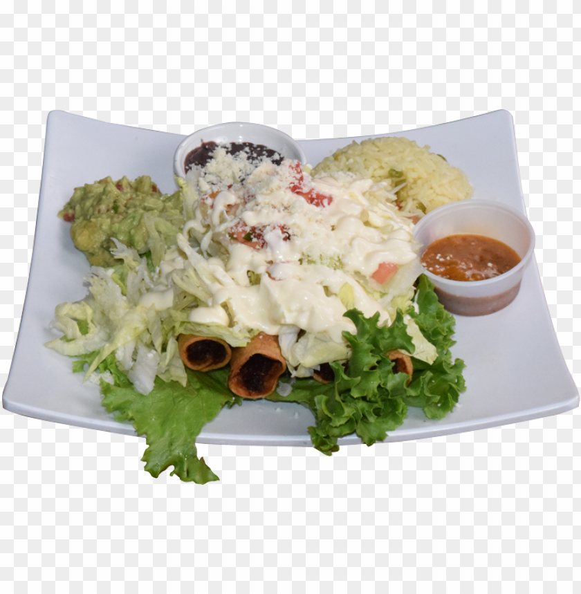 Free download HD PNG 4 flautas con arroz y frijoles PNG transparent