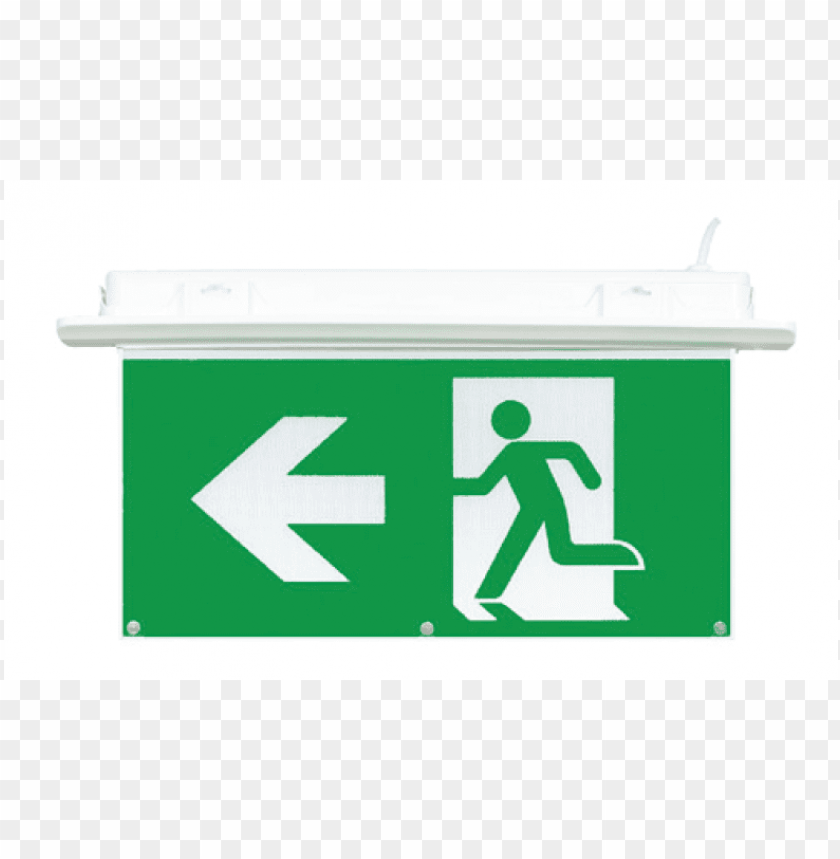 4 In 1 Emergency Led Exit Sign Fire Exit Signage Left Arrow Png Image With Transparent Background Toppng - emergency exit roblox