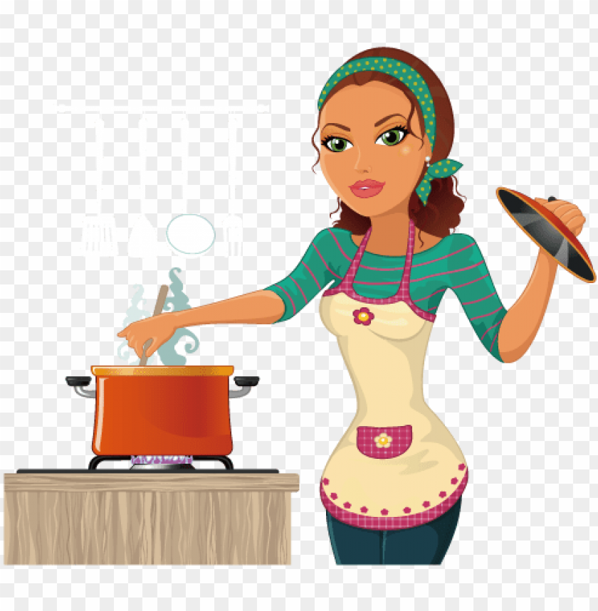 Free download | HD PNG 567 x 567 4 0 woman cooking cartoo PNG ...