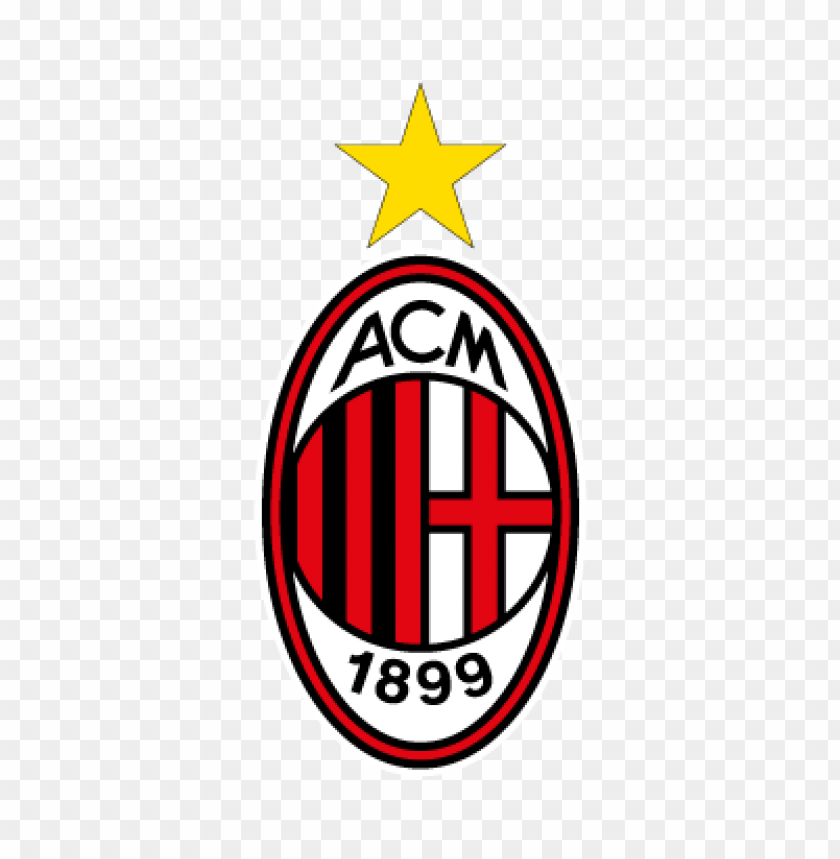 Download ac milan (.eps) vector logo free png - Free PNG Images | TOPpng