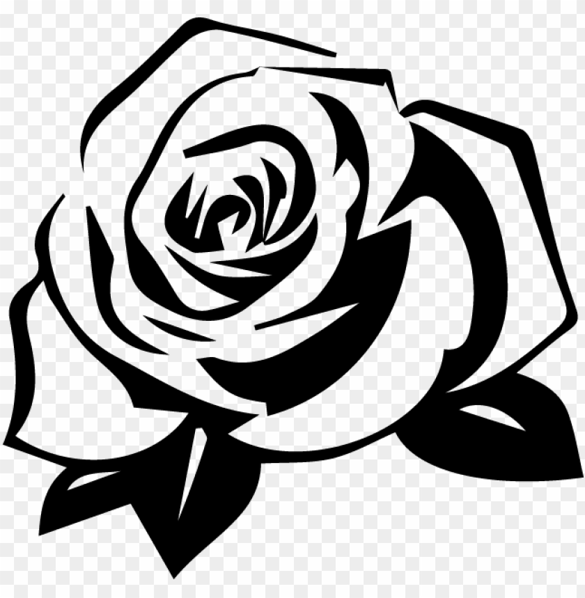 Download Download after sketching out a rough idea for type design and - silhouette of roses png - Free ...