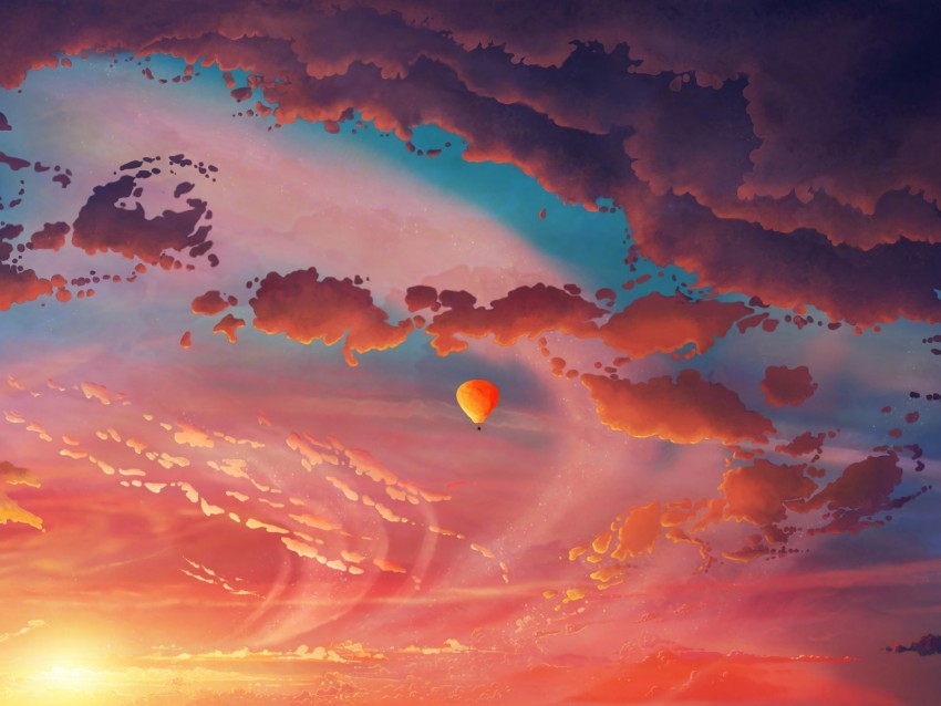 Free download | HD PNG air balloon aerostat art clouds sky flight 4k ...