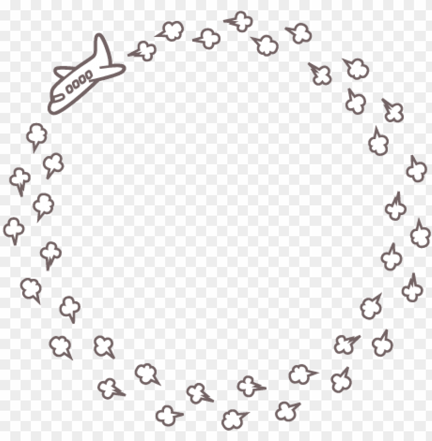Free download HD PNG airplane airplane circle frame desi PNG