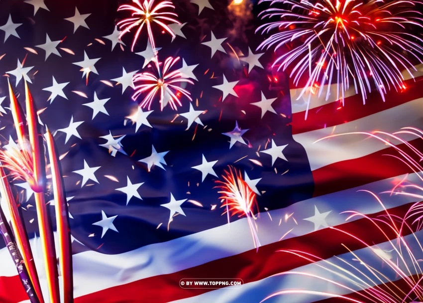 Free download | HD PNG american fireworks flag royal free background ...