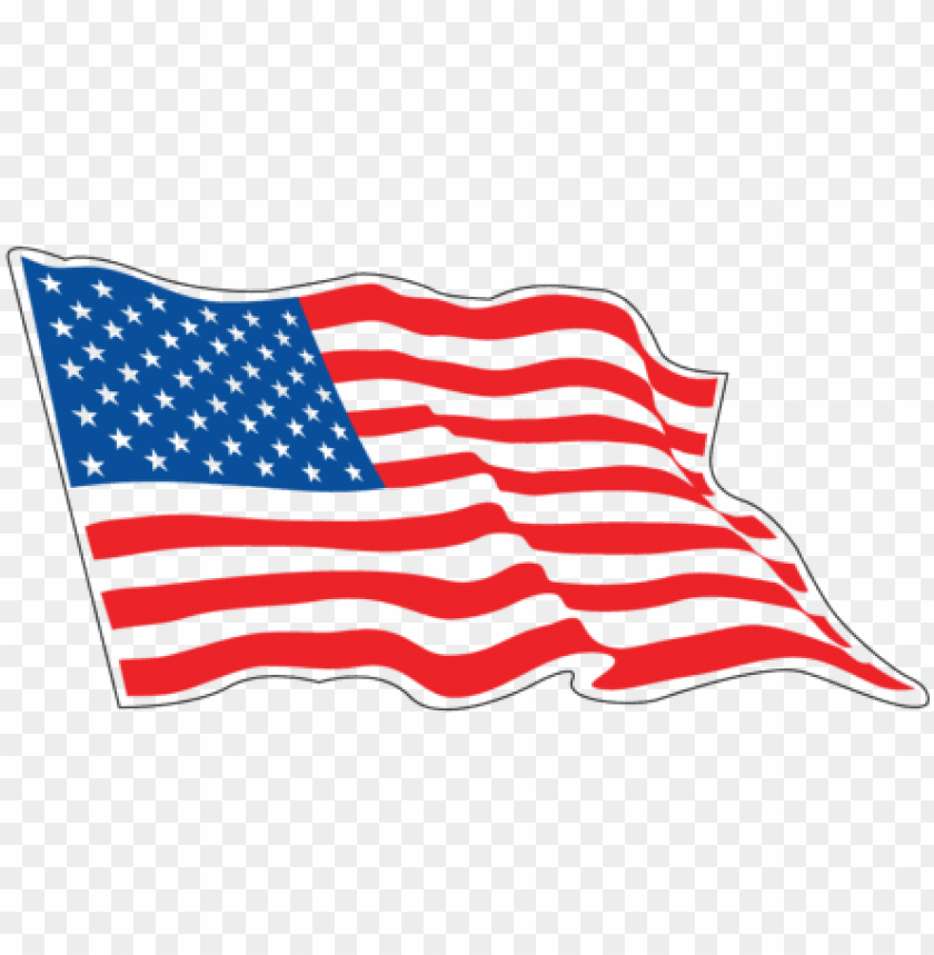 American Race Flag Decals Sizes 3inch Rippling American Fla Png