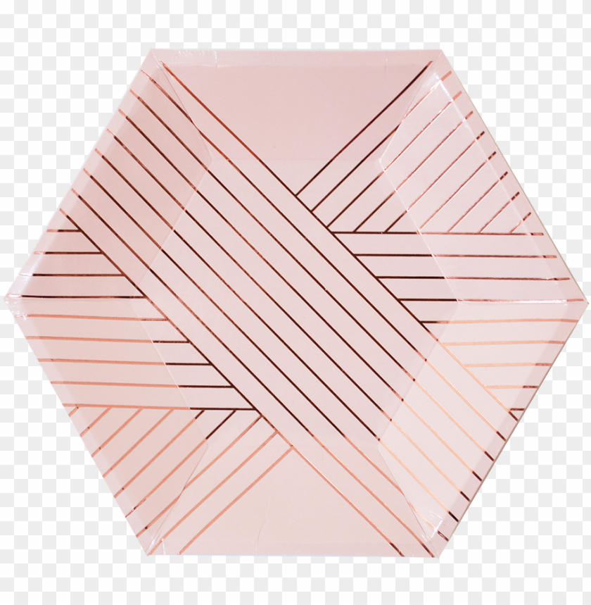 light pink and gold paper plates