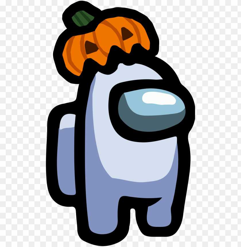 Free Download HD PNG Among Us Pumpkin Hat Transparent Png Clipart PNG 