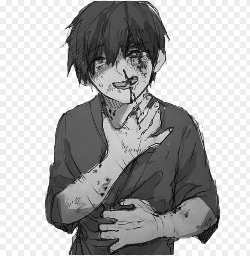 Anime Animeboy Sad Pain Edgy Gore Scary Idk Emo Anime Poor