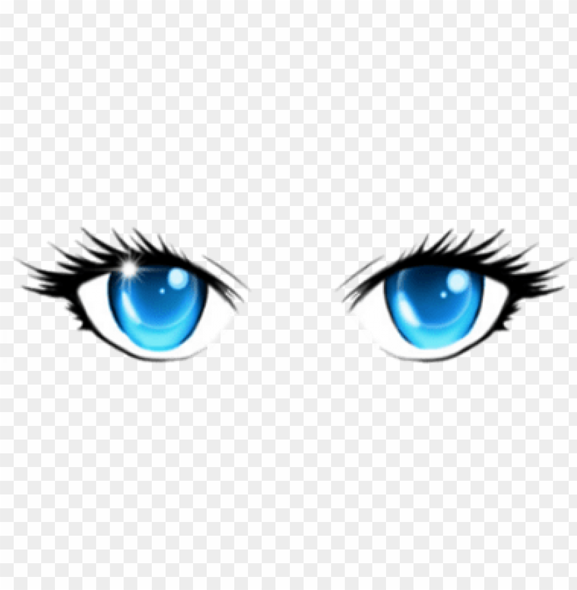 Anime Girl Eyes Png Anime Face Blue Eyes Png Image With - roblox demon with transparent background eyes png images
