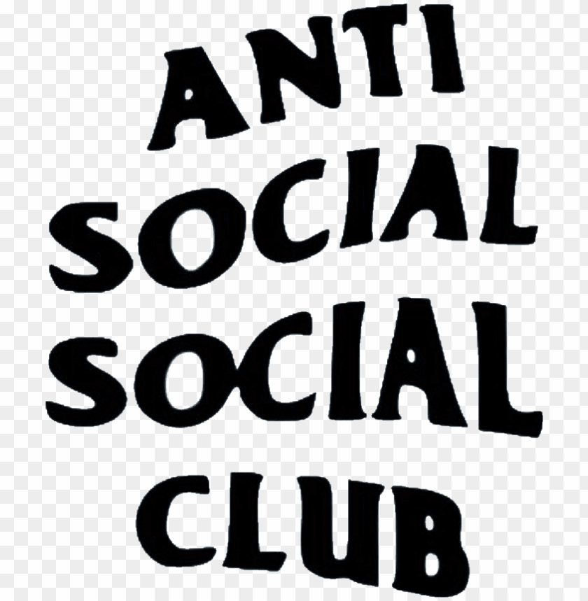 Free Download Hd Png Anti Social Antisocialsocialclub Club Sticker Remixit Anti Social Social 3058