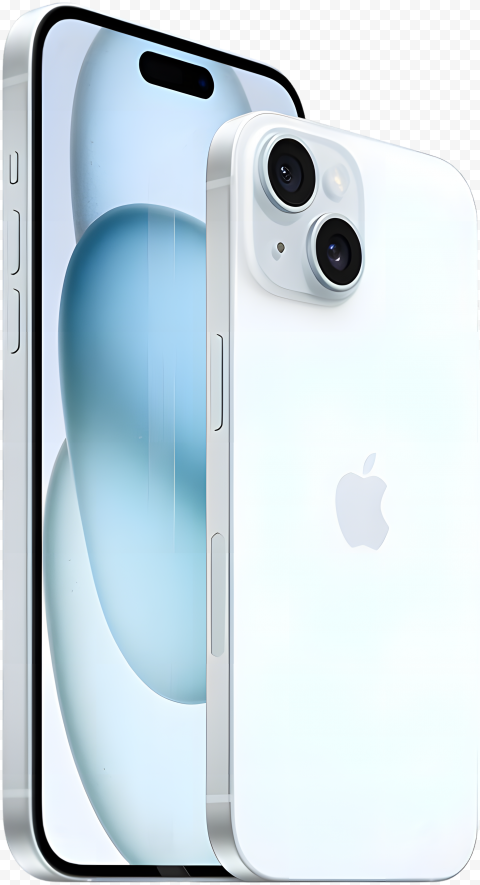 Free download | HD PNG apple blue iphone 15 png transparent background