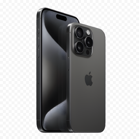 Free download | HD PNG apple iphone 15 pro max black titanium png