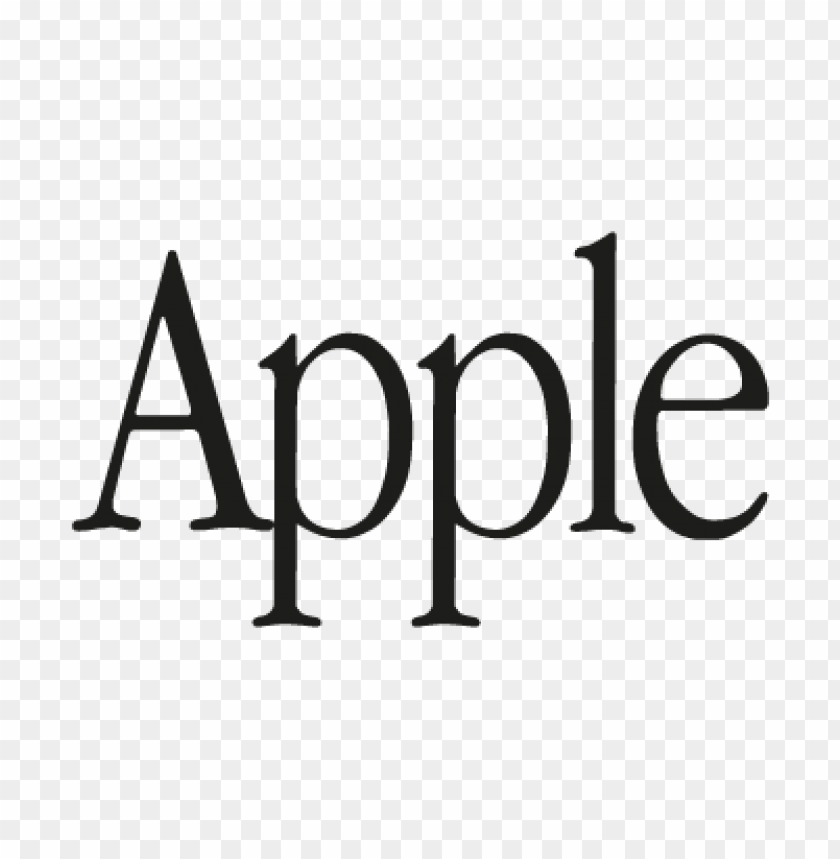 Free download | HD PNG apple text vector logo download free | TOPpng