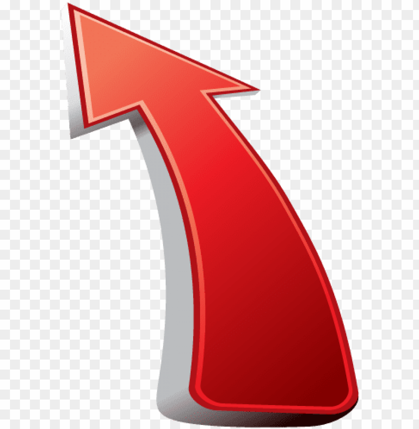 Free download | HD PNG red 3d curved up arrow png PNG transparent with ...