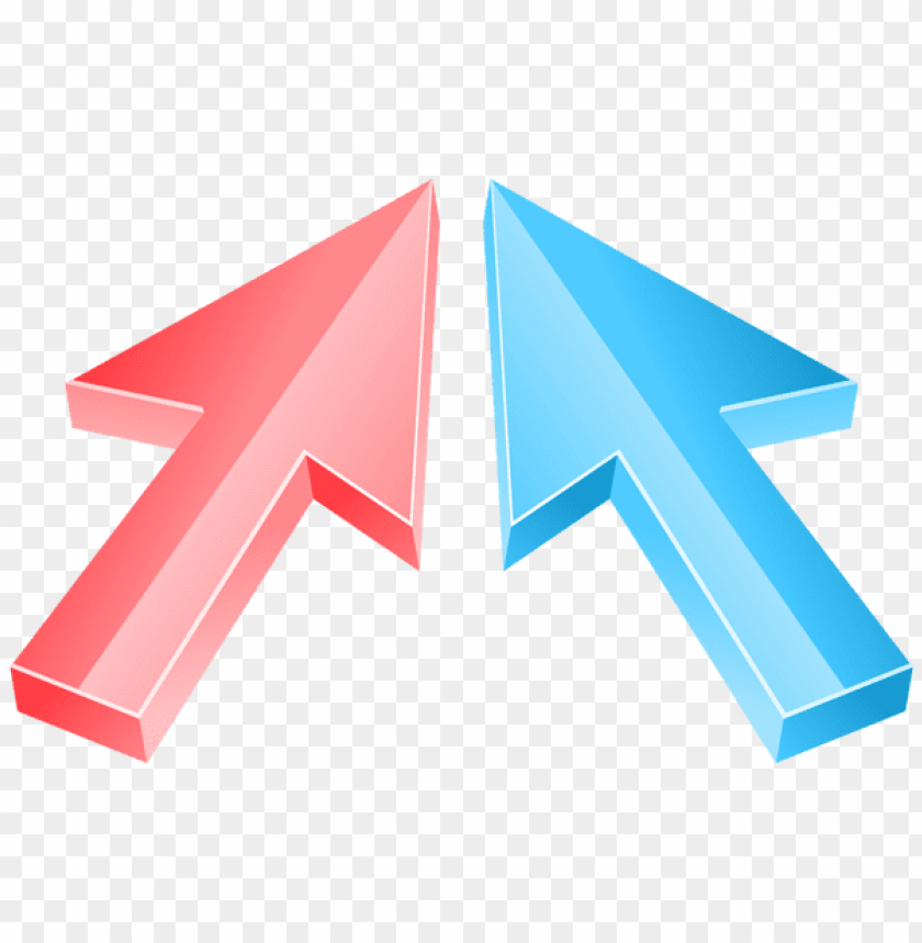 Free download | HD PNG arrows red blue clipart png photo - 53449 | TOPpng