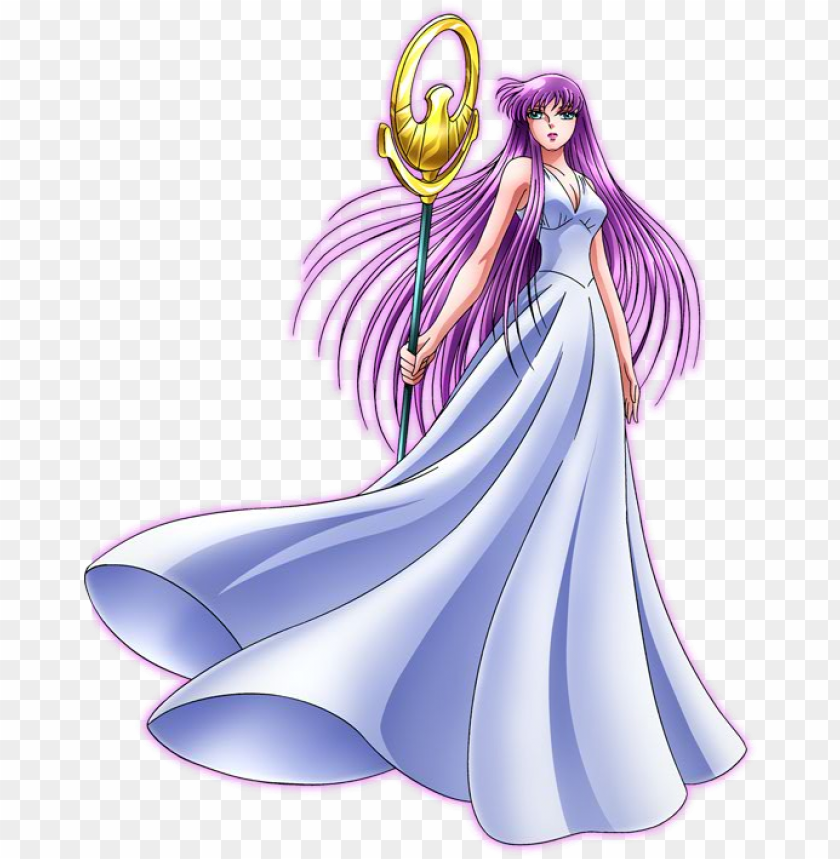 Athena Saint Seiya Saori Kido Png Image With Transparent