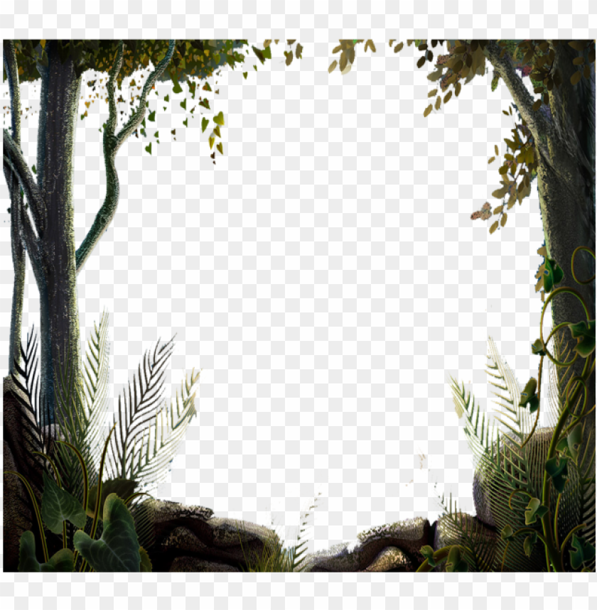 Søgemaskine optimering eksotisk Quilt ature tree forest border vector, tree, nature design, - nature tree border  desi PNG image with transparent background | TOPpng
