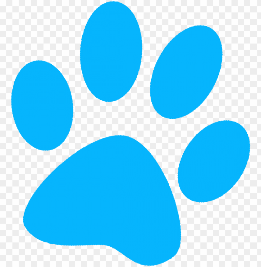 aw clipart blue dog - blue dog paw PNG image with transparent background TOPpng