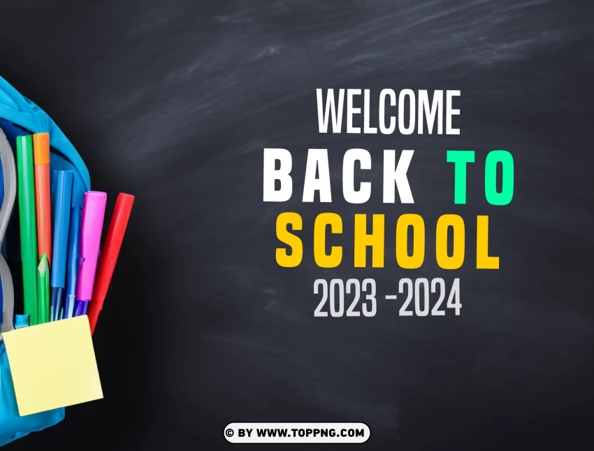 Free download | HD PNG back to school 2023 2024 crisp hd image ...