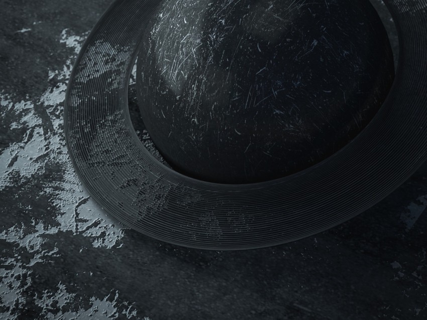 Free download | HD PNG ball orbit black scratches 4k wallpaper | TOPpng