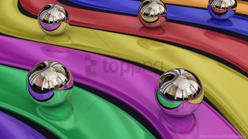 Free download | HD PNG balloons colorful metal rainbow wallpaper