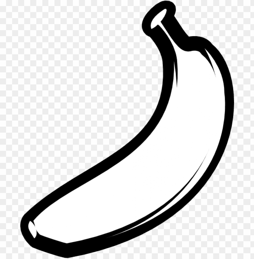 Banner Free Bananas Vector Black And White Clip Art Black And