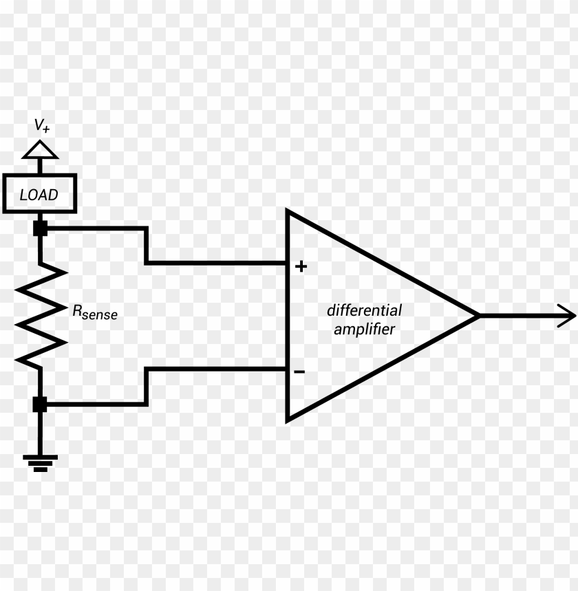 Free Download Hd Png Basic Resistive Current Sense Circuit Using A