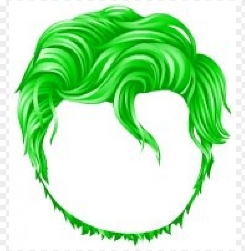 Beverly Hills Messy Hair Green Png Free Png Images Toppng - messy green hair roblox