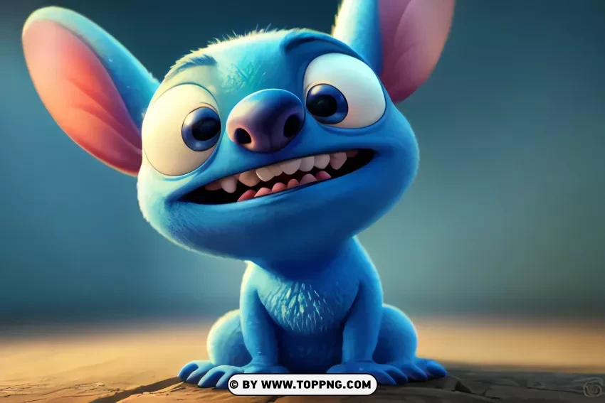 Free download | HD PNG big eyed stitch hd wallpaper curious blue disney ...