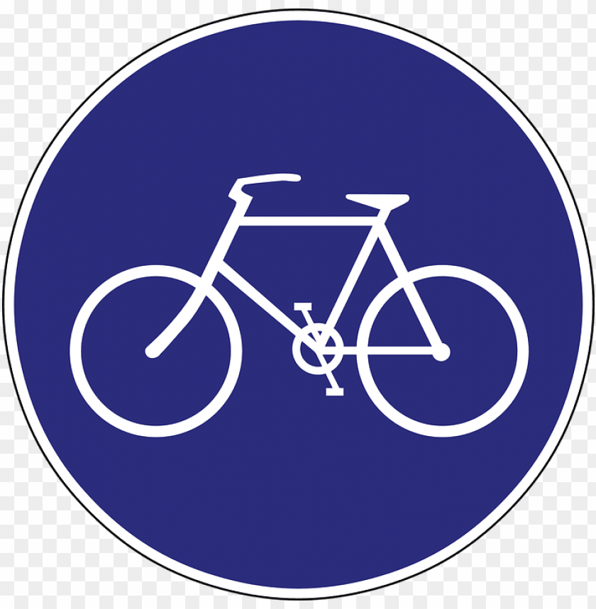 Free download | HD PNG Transparent PNG image Of bike path road sign ...