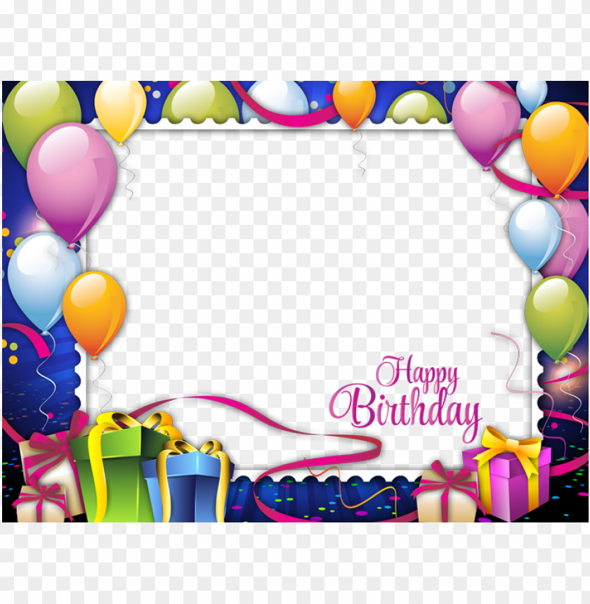 Free download | HD PNG birthday frame frames happy birthday PNG ...