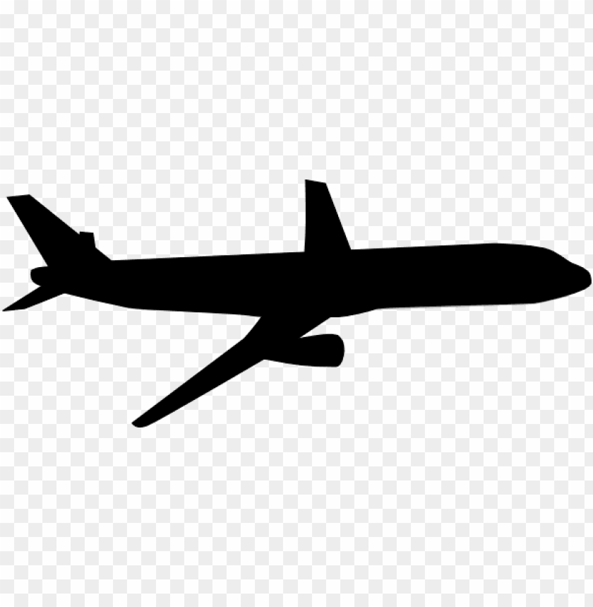 Black And White Airplane Png Image With Transparent Background