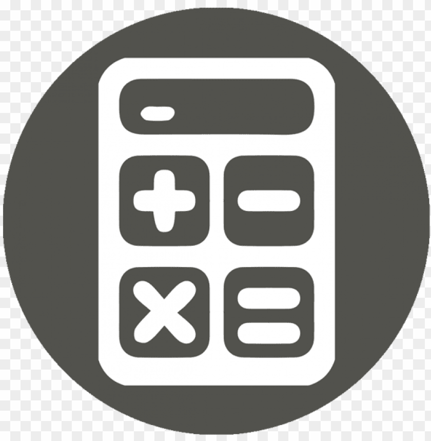 Black And White Calculator Icon Png Image With Transparent