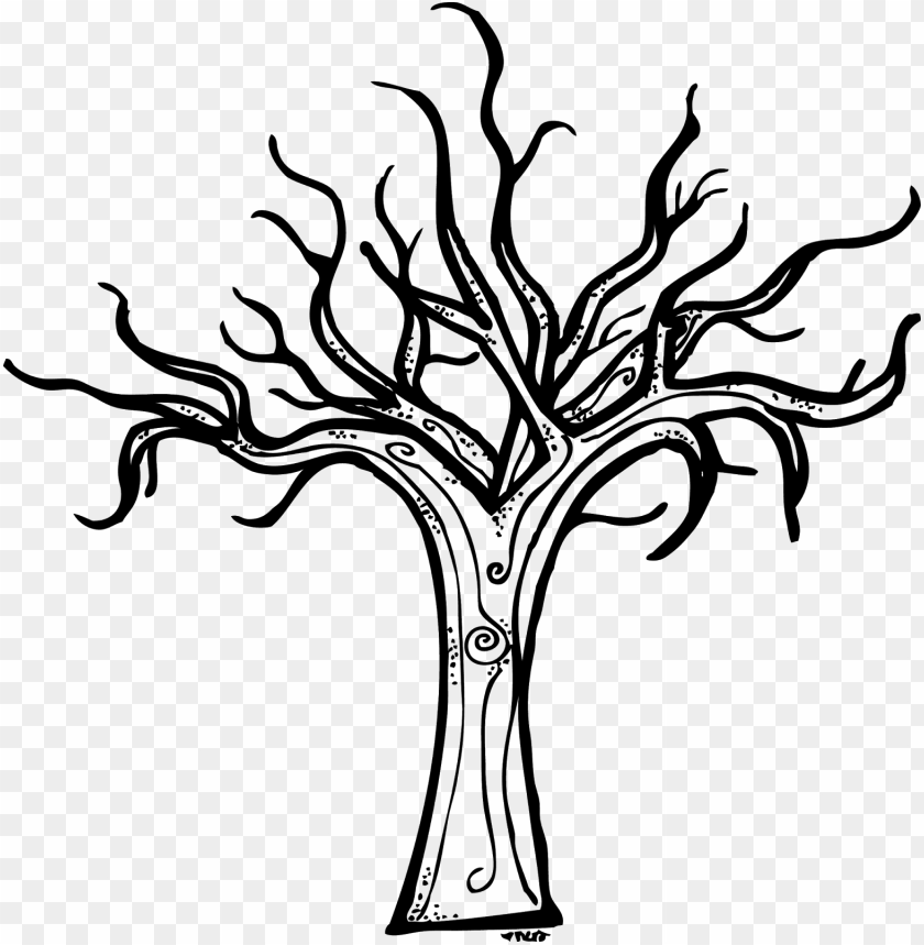 Black And White Dead Tree Clipart Cliparts And Others Halloween Tree Coloring Page Png Image With Transparent Background Toppng