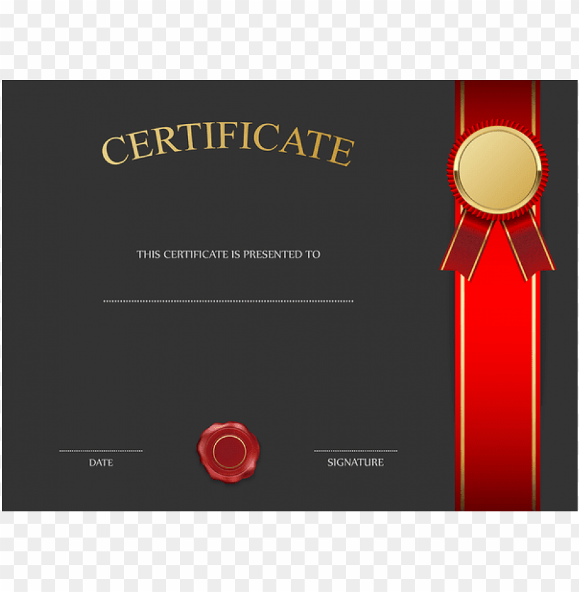 Download Black Certificate Template With Red Clipart Png Photo Toppng - download black and red black hair codes for roblox high school png free png images toppng