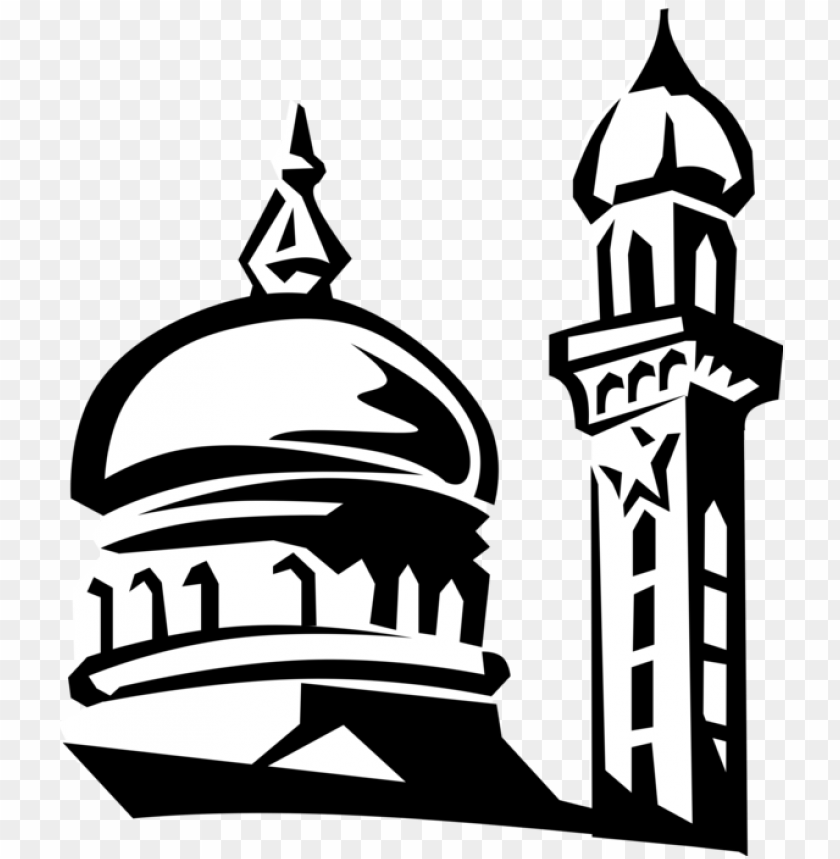 Mosque Islamic Architecture Computer Icons Drawing Mosque Clipart Black ...