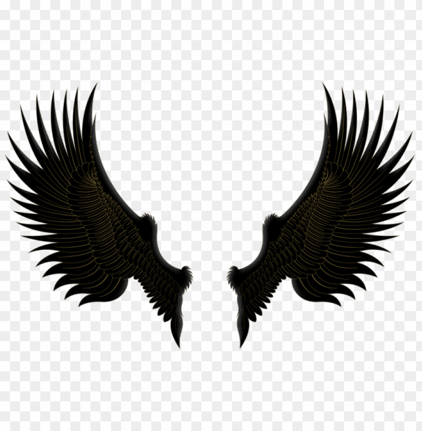 Download Black Gold Wings Clipart Png Photo Toppng - blackgold adidas hoodie roblox