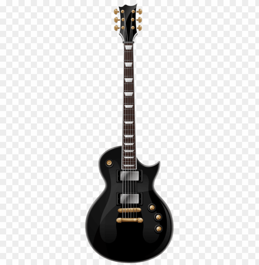 Free download HD PNG black guitar PNG image with transparent