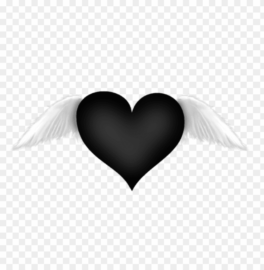 Free download HD PNG black heart with wings transparent png Free PNG Images TOPpng