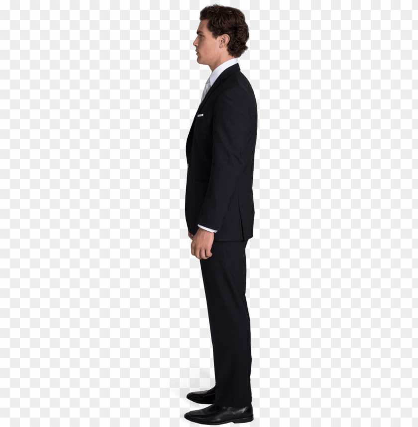 Black Man In Suit Png Download Black Suit Side View Png Image With Transparent Background Toppng - black suit with blue tie roblox