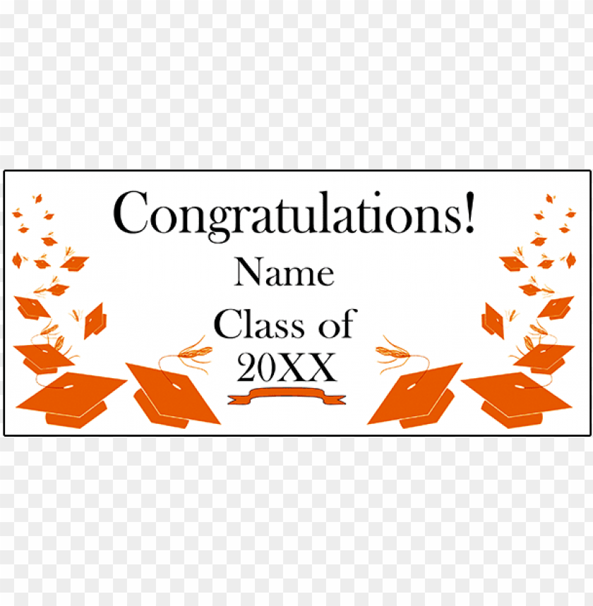 Black Mortarboard Grad Door Banner Png Image With Transparent