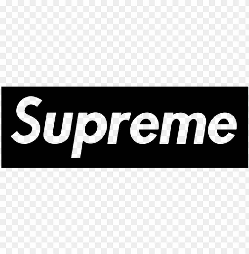 Black Supreme Logo Png Supreme Logo Png White Png Image With