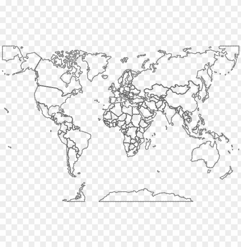 color blank world map with countries