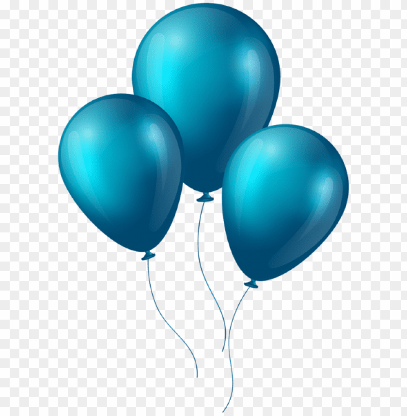 Free Download | HD PNG Transparent Background PNG Of Blue Balloons ...