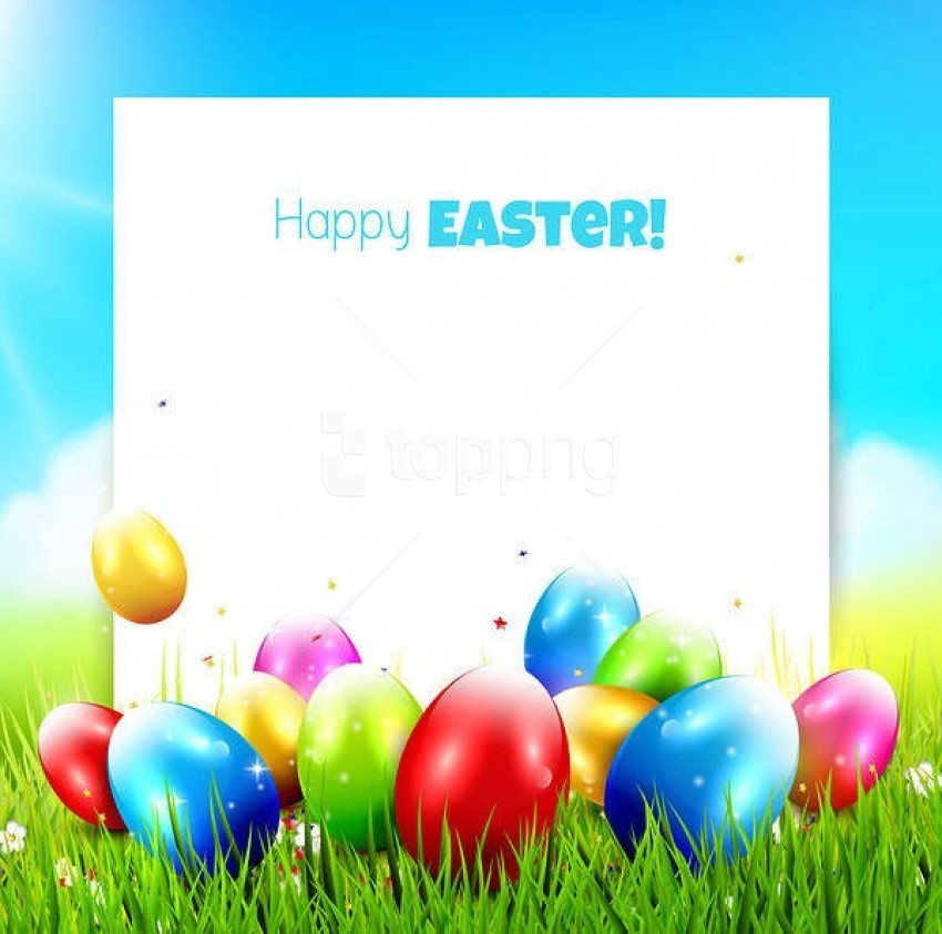 Free download | HD PNG blue happy easterwith eggs background best stock ...