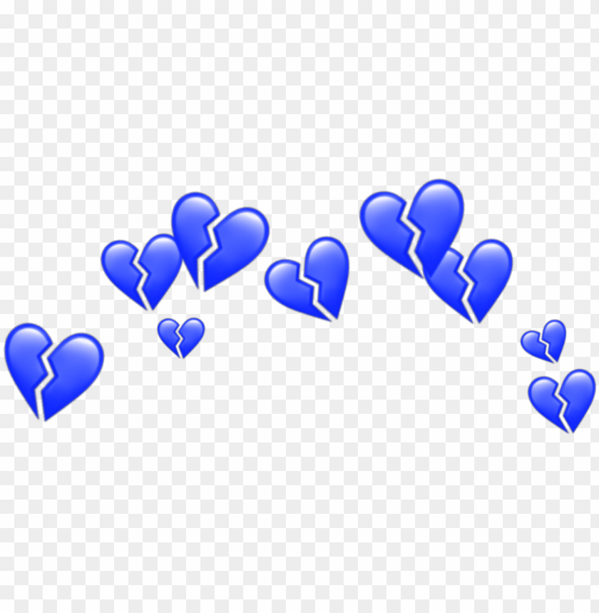 Blue Hearts Heart Crowns Crown Heartscrown Heartcrown Broken