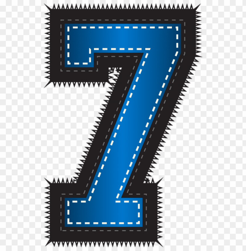 Free download | HD PNG blue sport style number seven clipart png photo ...